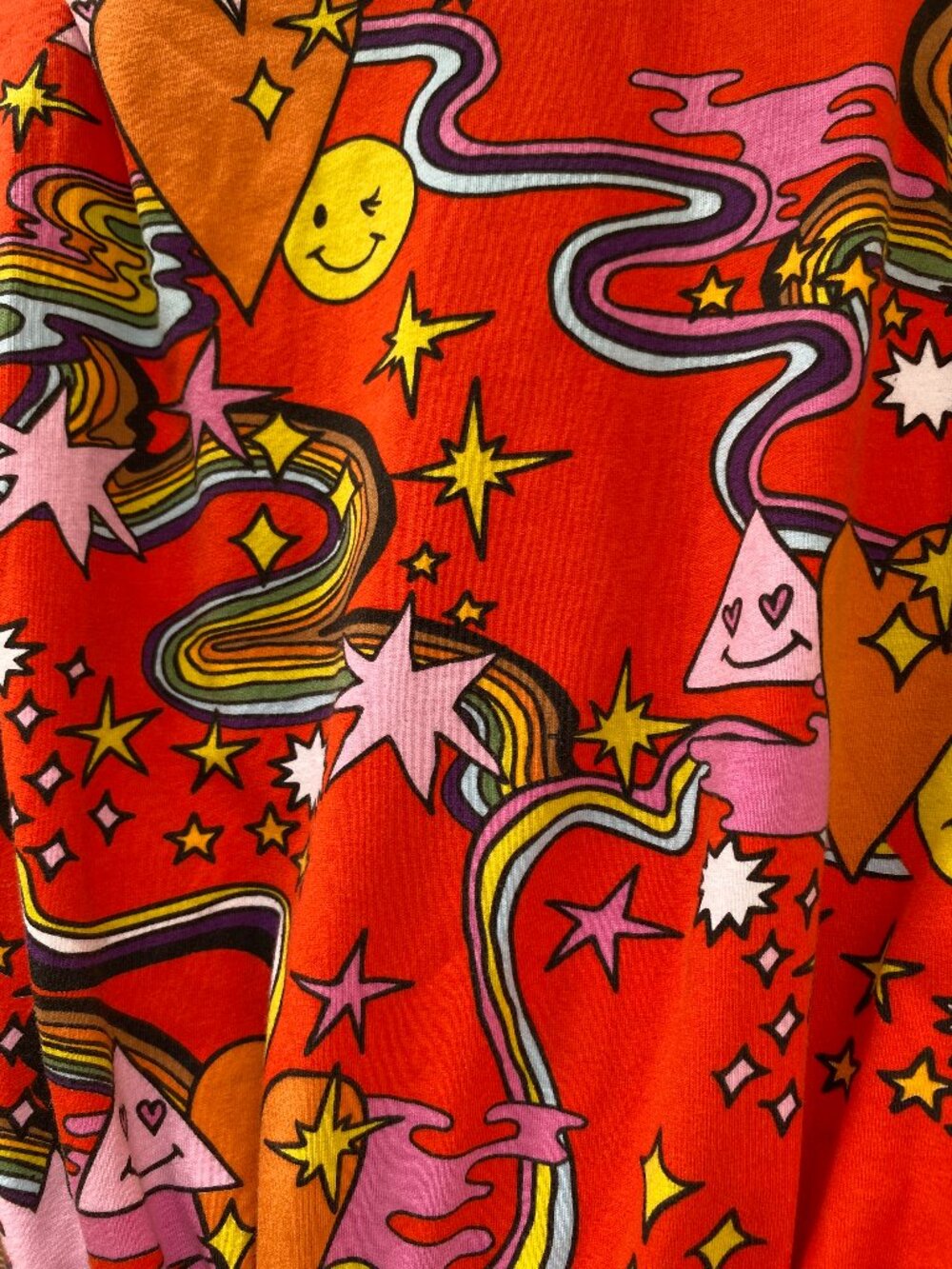 Nooworks Bright Orange Retro Print Sleeveless Jumpsuit - Picture 6 of 7